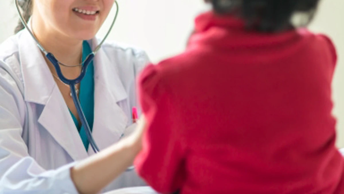 Un niño en una consulta médica