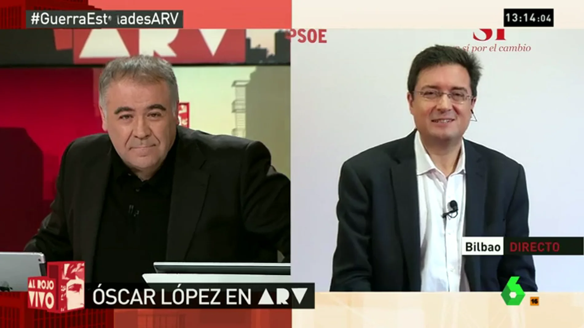 Ferreras entrevista a Óscar López