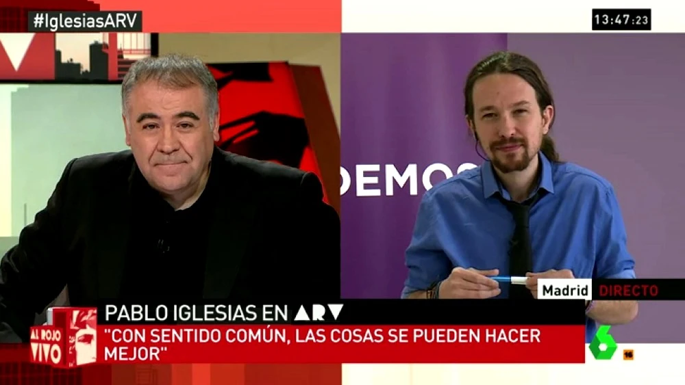 Pablo Iglesias en ARV