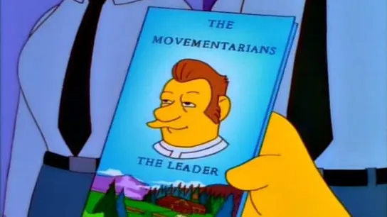 Panfleto de 'el líder' de los Simpsons Panfleto de 'el líder' de los Simpsons