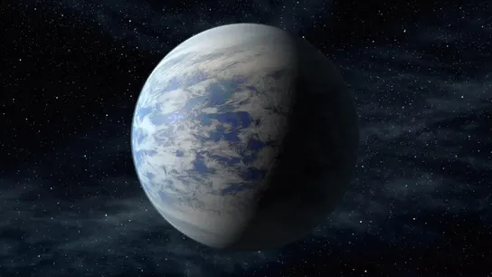 Representación artística del exoplaneta Kepler-69c Representación artística del exoplaneta Kepler-69c