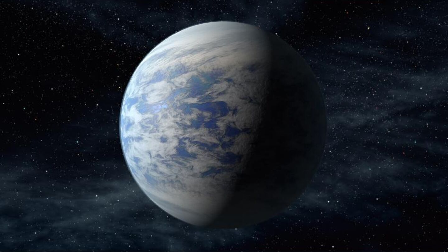 Representaci&oacute;n art&iacute;stica del exoplaneta Kepler-69c