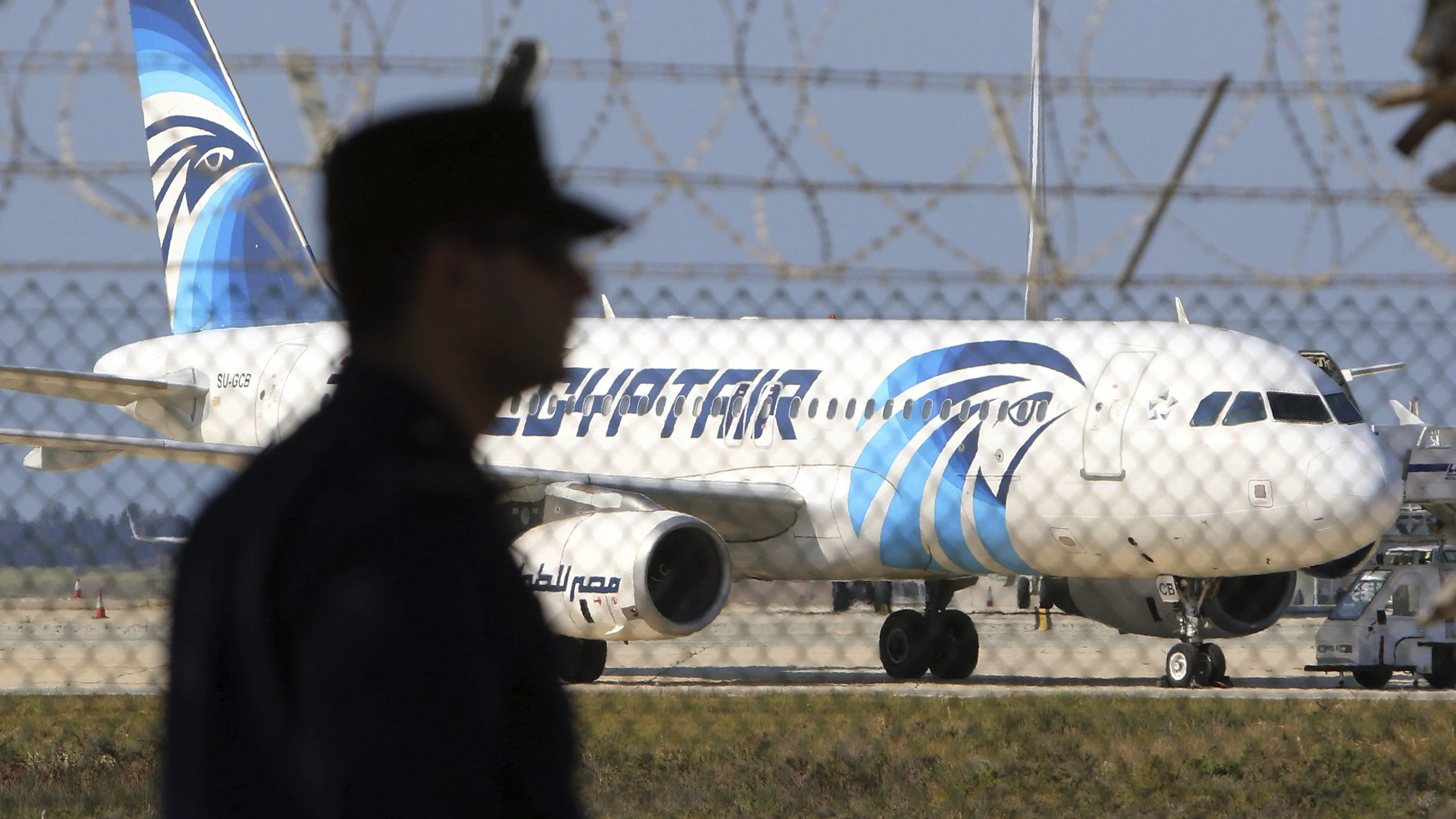 Un avión de la compañía de EgyptAir