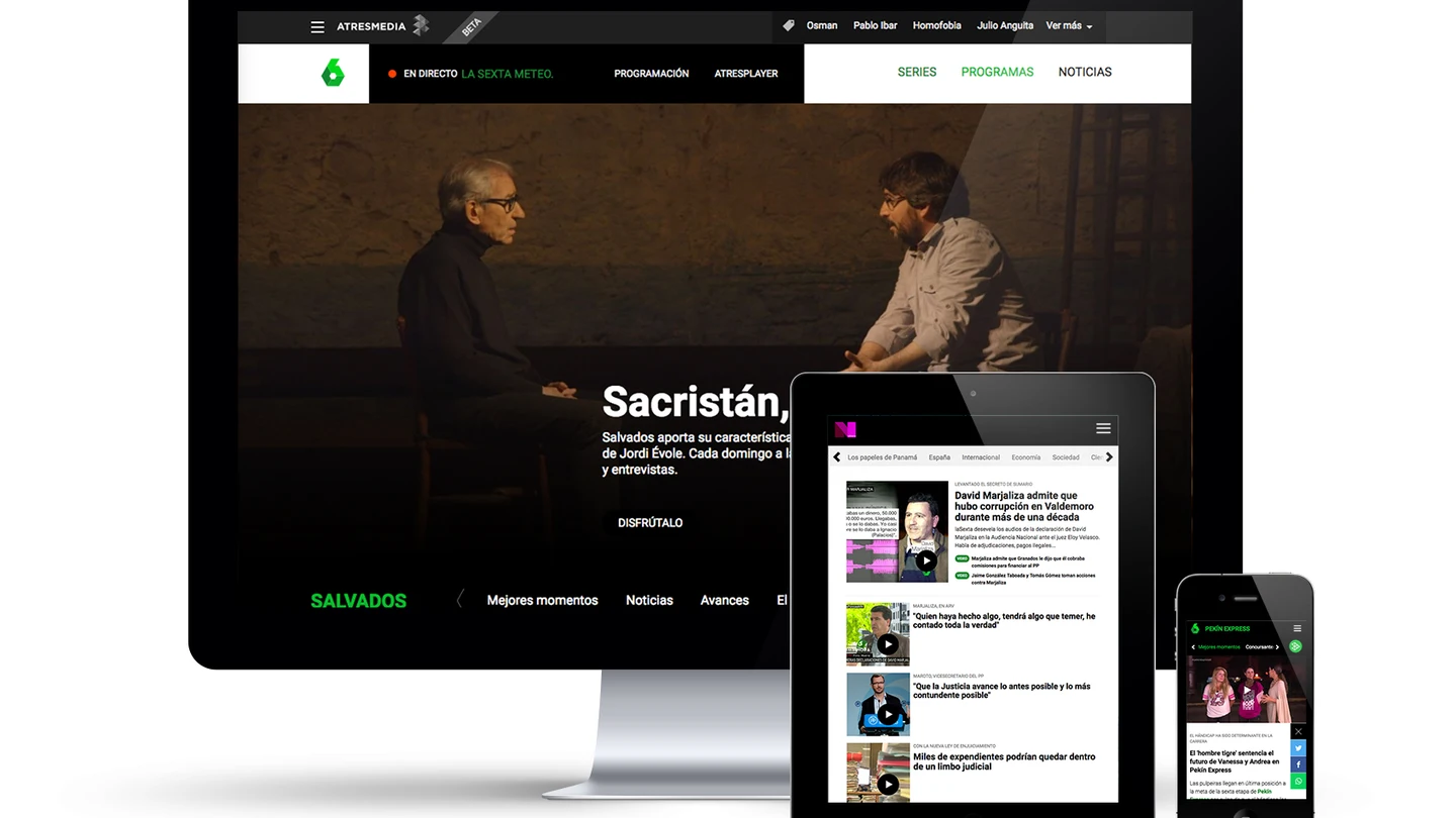 Así es la nueva web de laSexta Así es la nueva web de laSexta