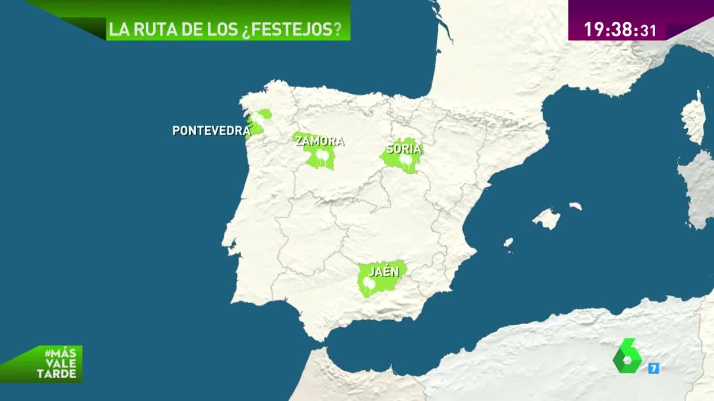 Mapa de los &iquest;festejos?