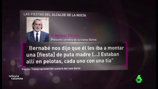 Francisco Correa, sobre Bernabé Cano Francisco Correa, sobre Bernabé Cano