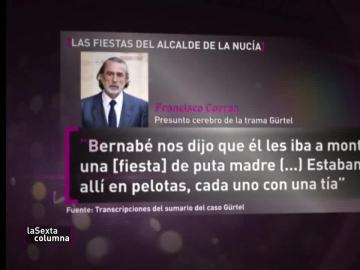 Francisco Correa, sobre Bernabé Cano Francisco Correa, sobre Bernabé Cano