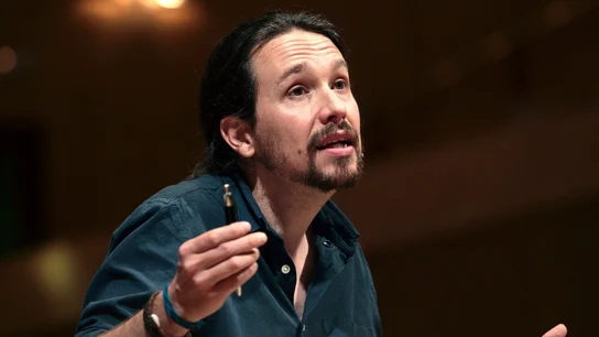 Pablo Iglesias durante su comparecencia Pablo Iglesias durante su comparecencia