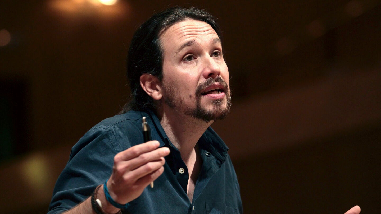 Pablo Iglesias durante su comparecencia