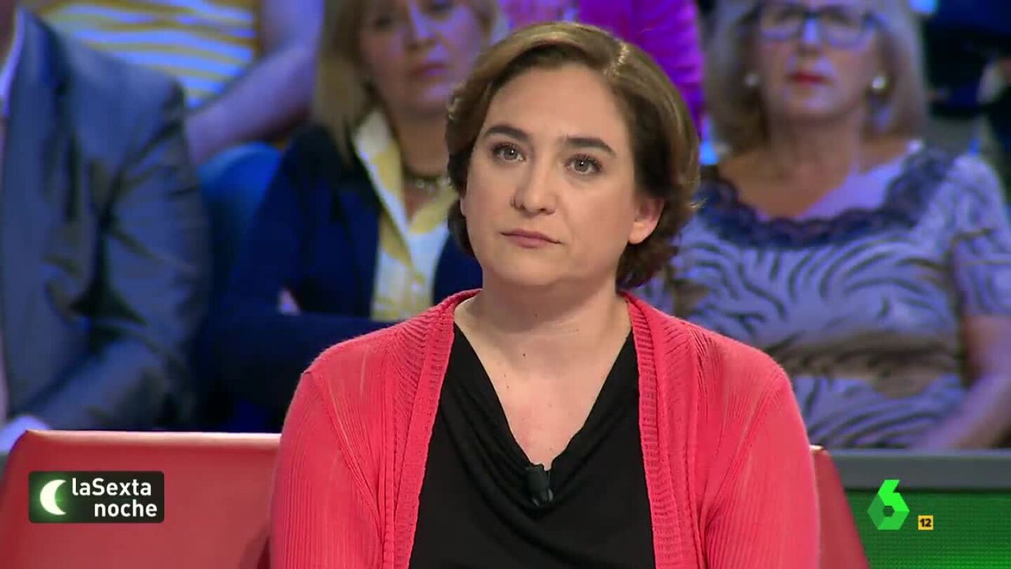 Ada Colau, alcaldesa de Barcelona, en laSexta Noche
