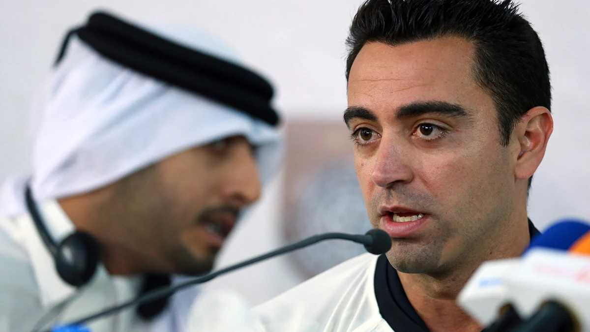 Xavi Hernández con su club Al-Sadd de Qatar 