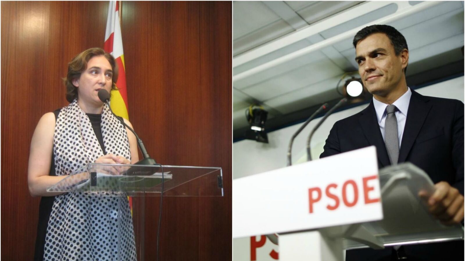 Ada Colau y Pedro S&aacute;nchez