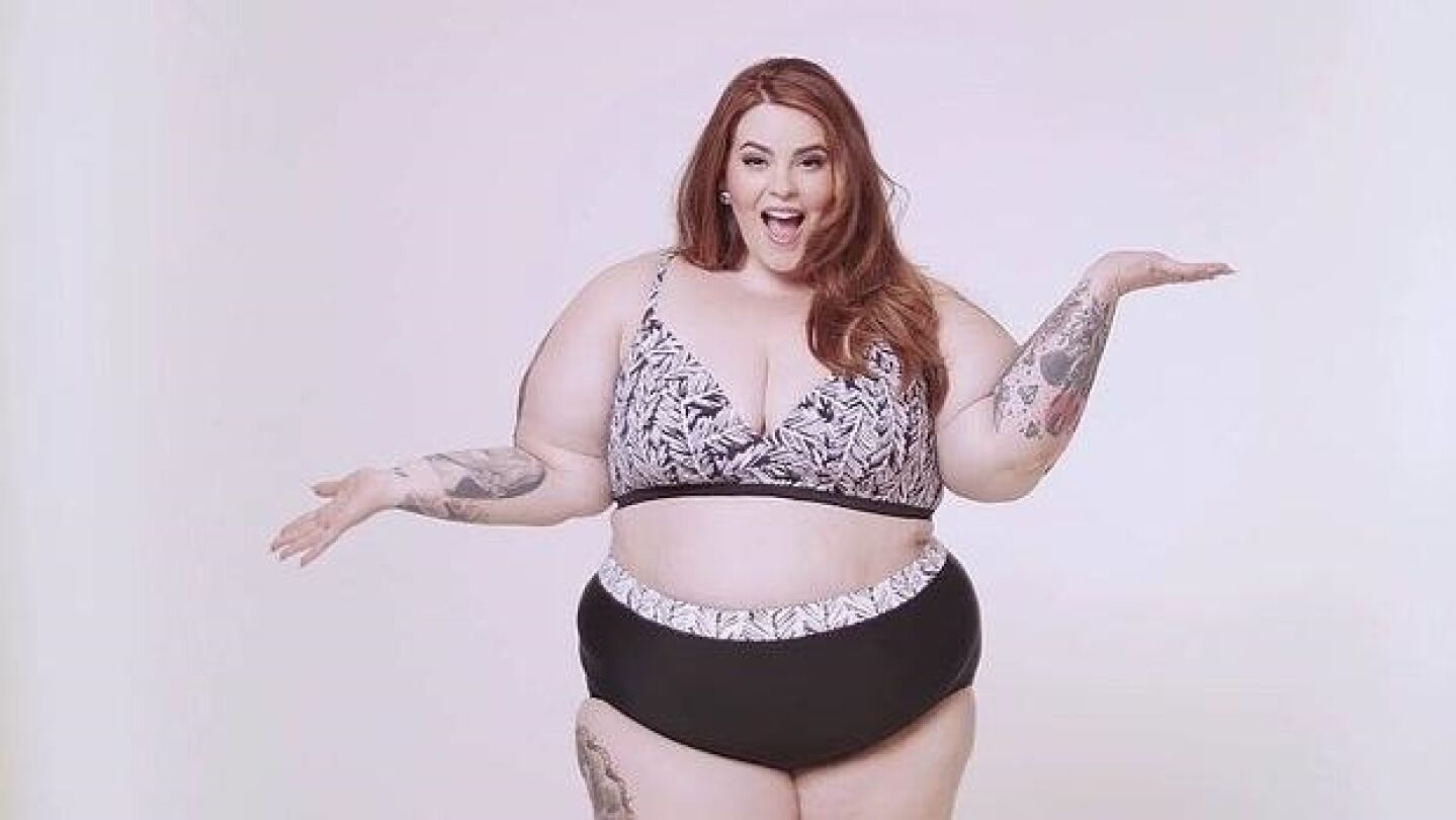 La imagen censurada de la modelo Tess Holliday