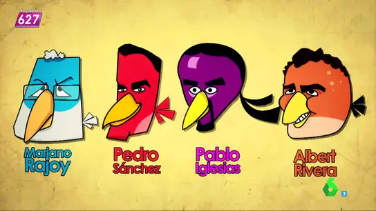 Los políticos a los Angry Birds Los políticos a los Angry Birds