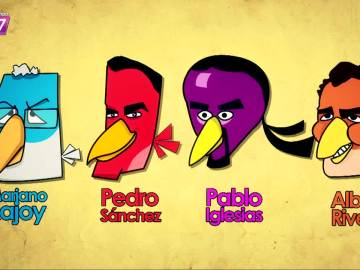 Los políticos a los Angry Birds Los políticos a los Angry Birds