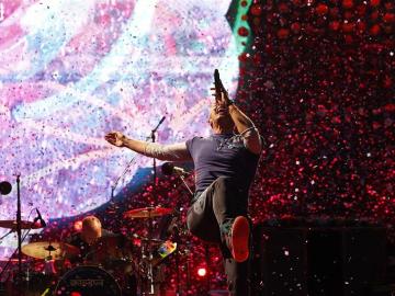 Chris Brown, en el concierto de Coldplay en Barcelona Chris Brown, en el concierto de Coldplay en Barcelona
