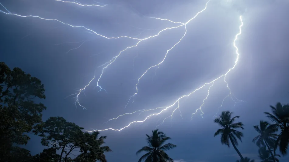 Rayos en el cielo