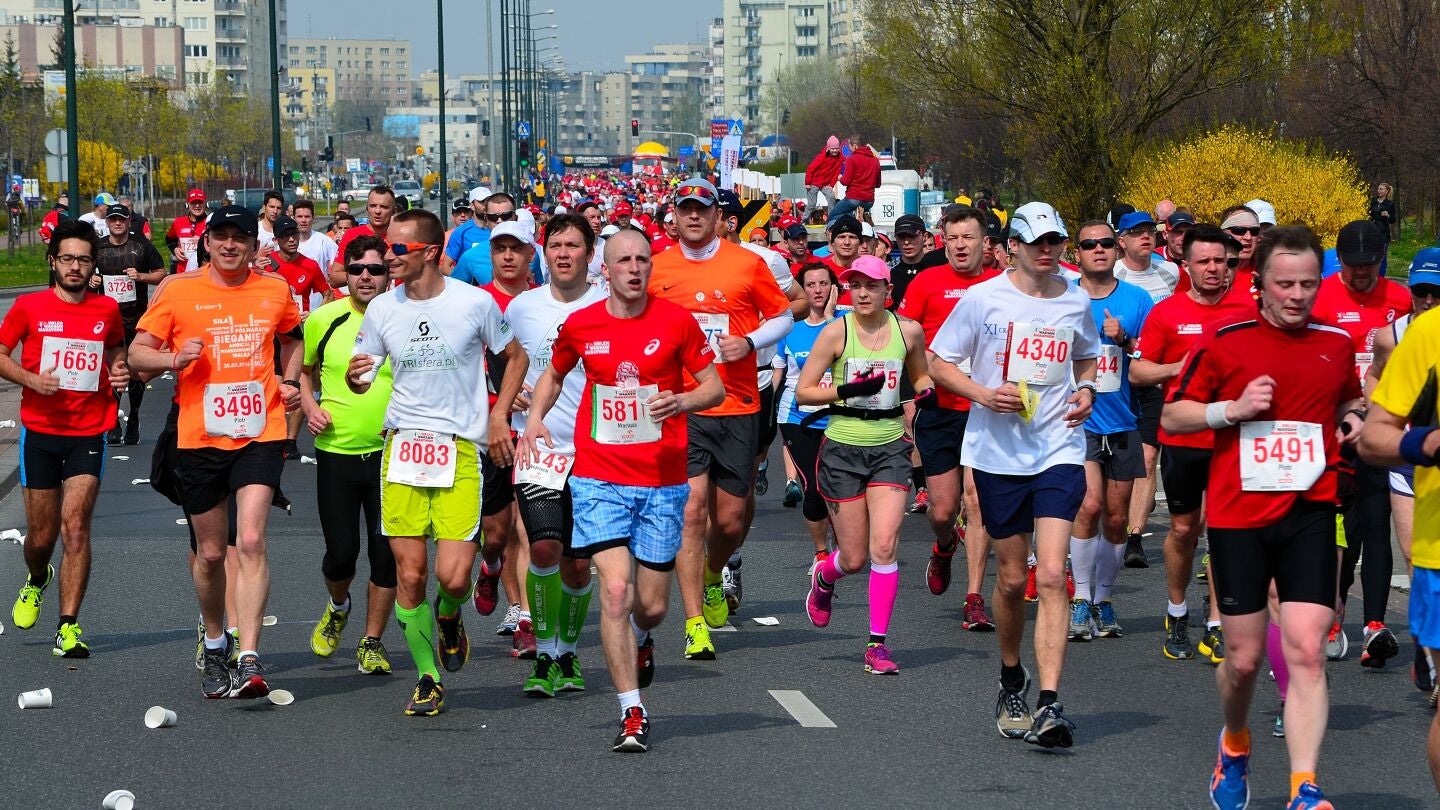 Corredores de una marat&oacute;n