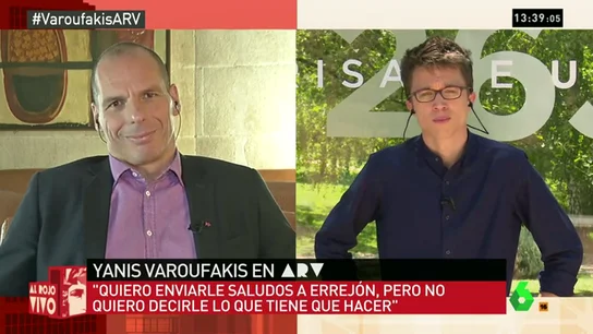 Varoufakis y Errejón Varoufakis y Errejón
