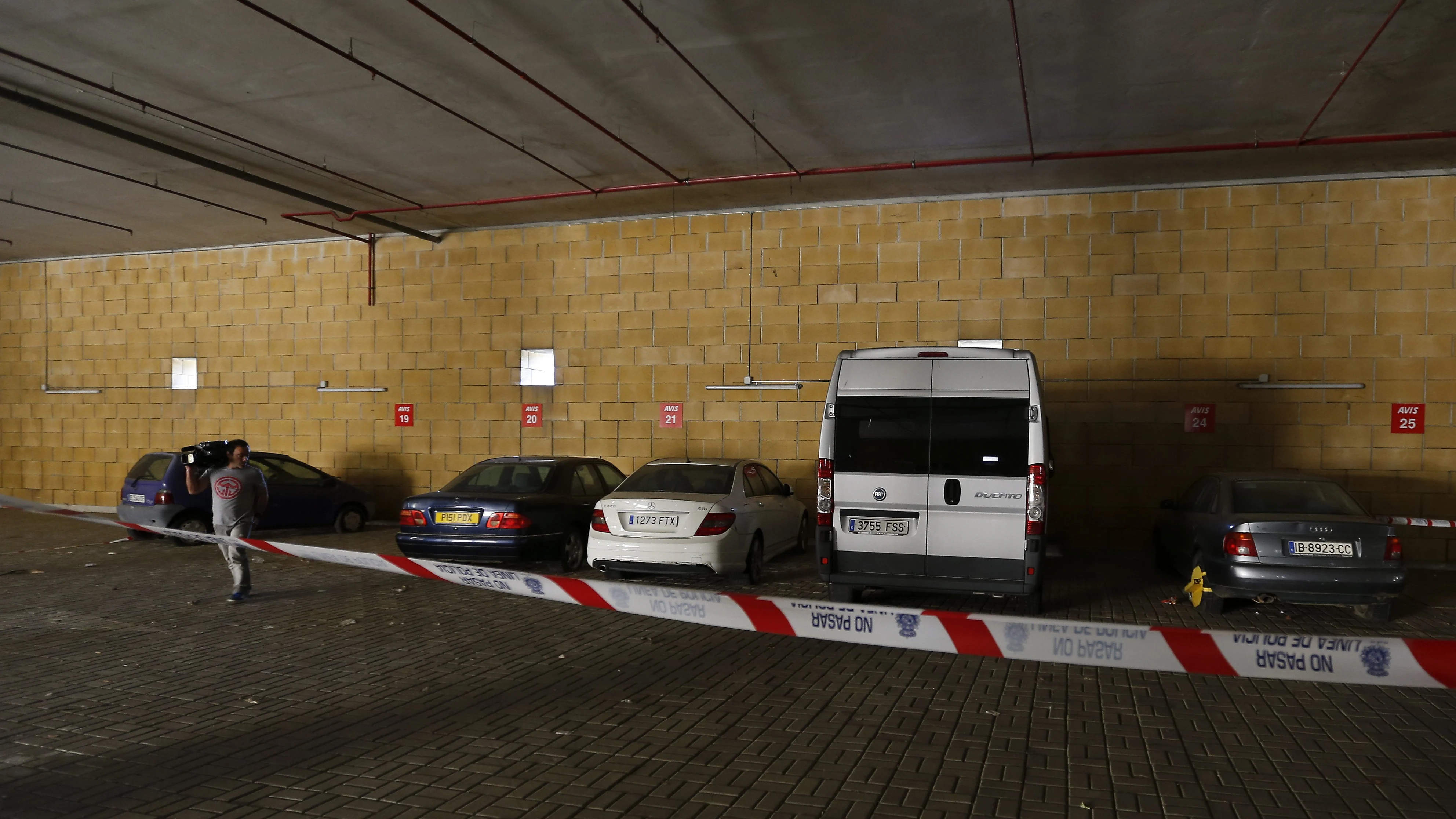 Parking donde se ha producido el asesinato