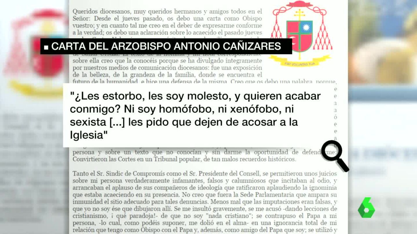 Carta del cardenal Ca&ntilde;izares