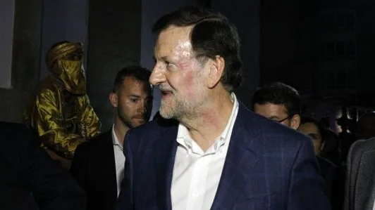 Mariano Rajoy, tras la agresión sufrida en Pontevedra