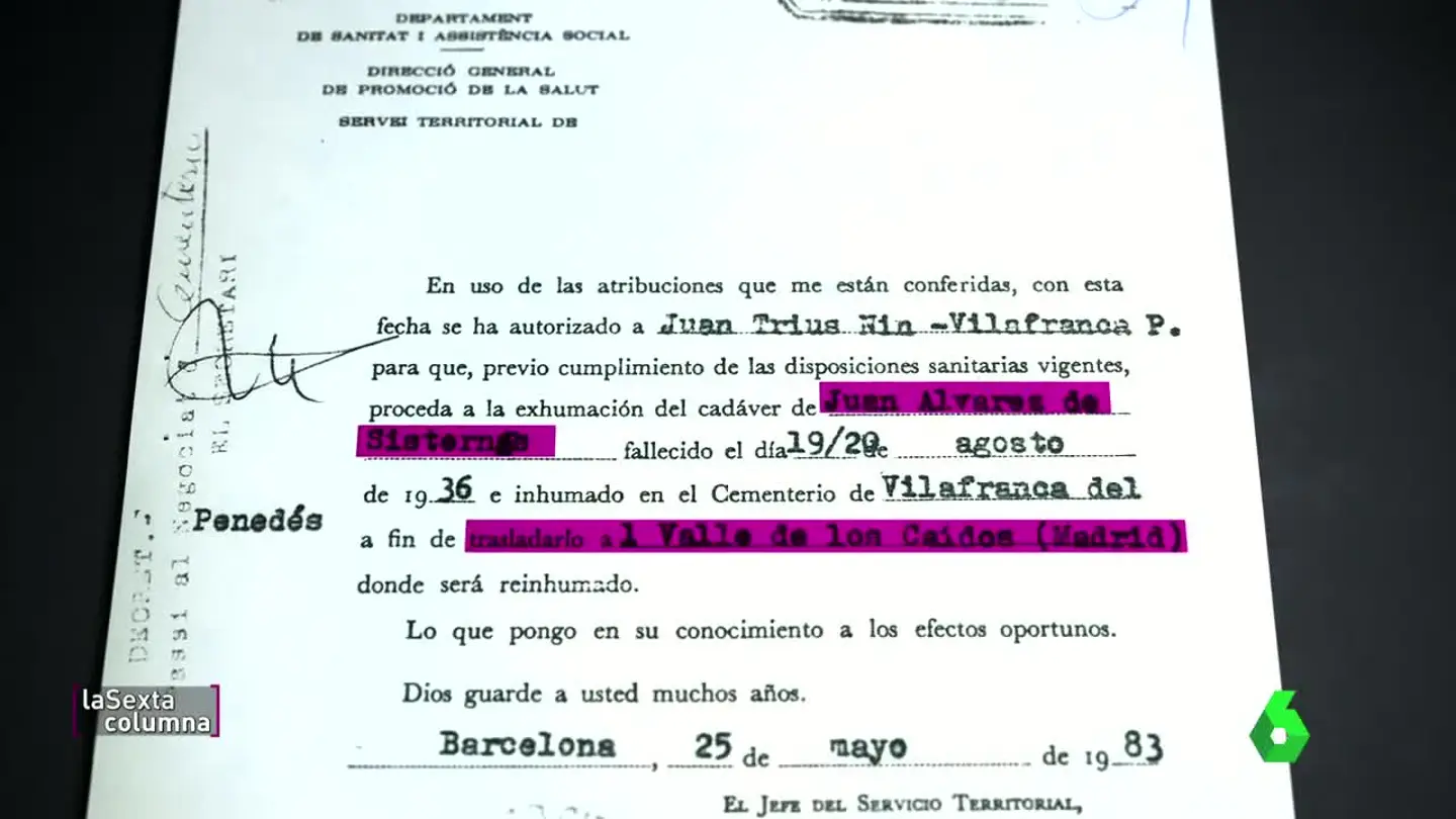 Juan Álvarez, último cuerpo en llegar al Valle de los Caídos Juan Álvarez, último cuerpo en llegar al Valle de los Caídos