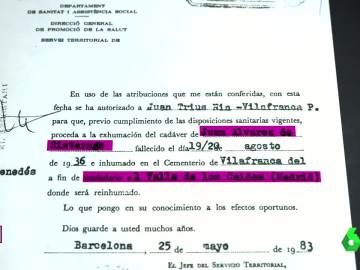 Juan Álvarez, último cuerpo en llegar al Valle de los Caídos Juan Álvarez, último cuerpo en llegar al Valle de los Caídos
