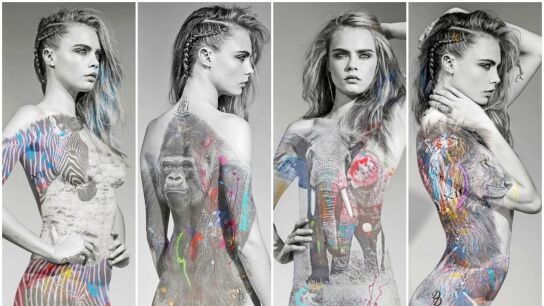 Cara Delevigne se desnuda contra la caza furtiva