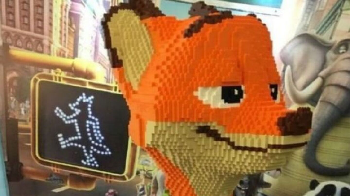 Estatua de Lego de Nick Wilde