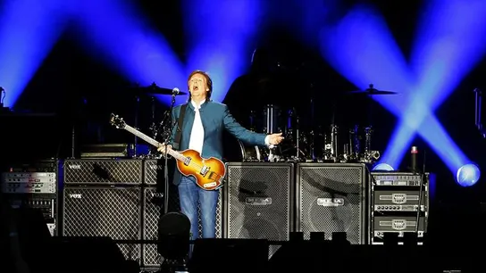 Paul McCartney en el escenario del Vicente Calderón. Paul McCartney en el escenario del Vicente Calderón.