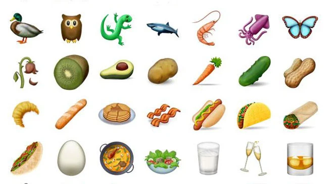 Imagen de los 72 nuevos emojis para 2016