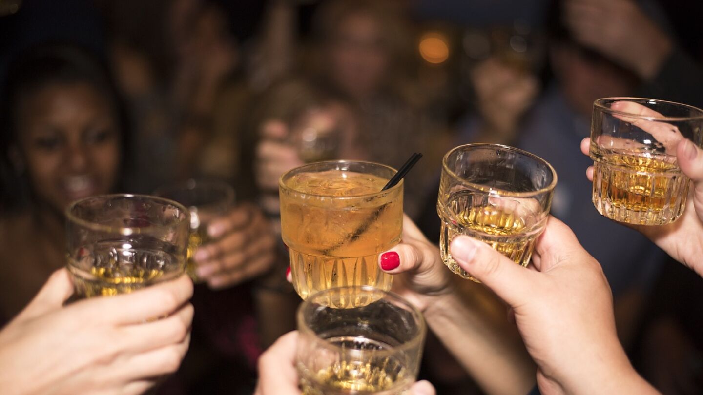 Copas de alcohol