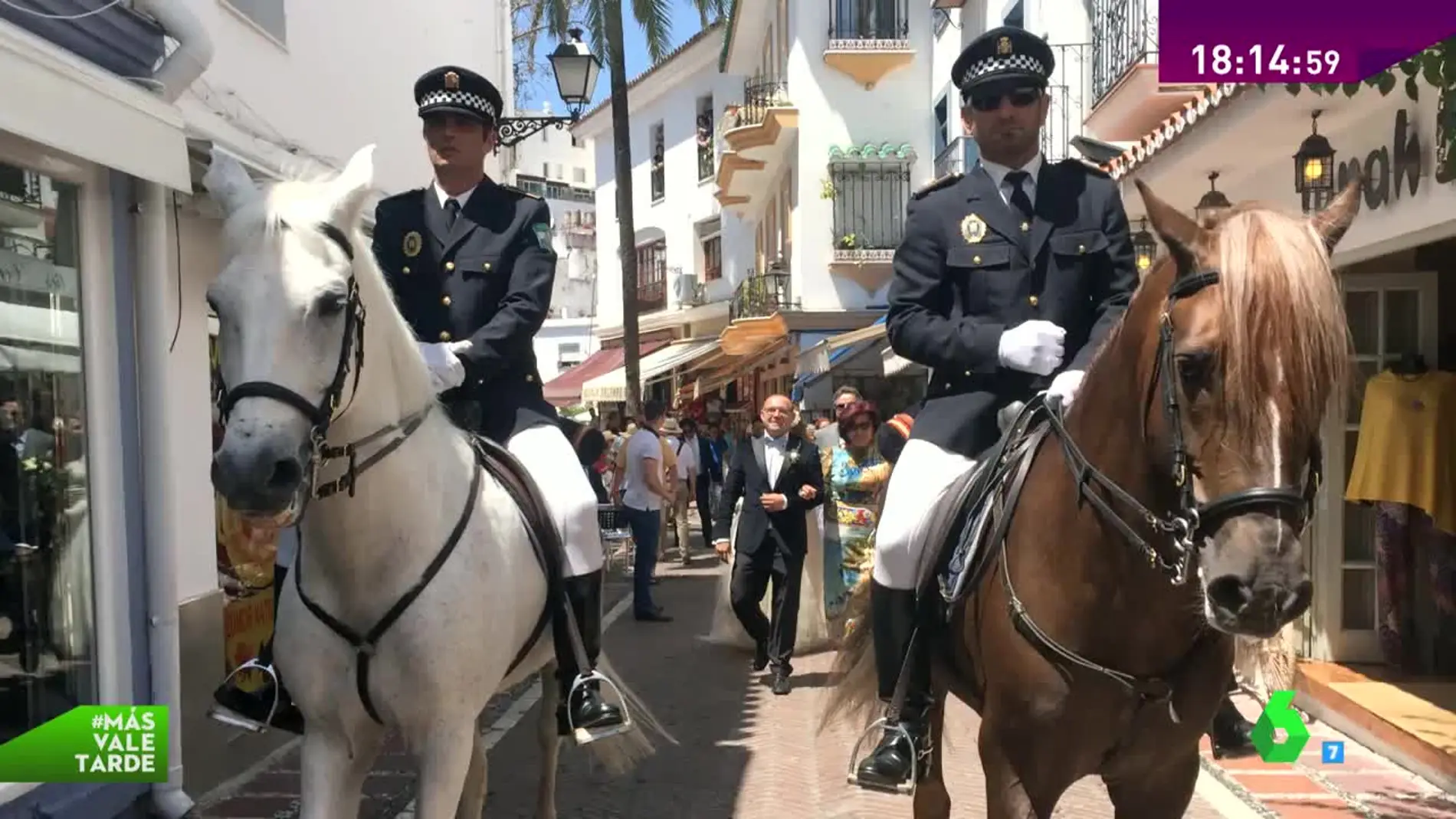 Policías a caballo Marbella