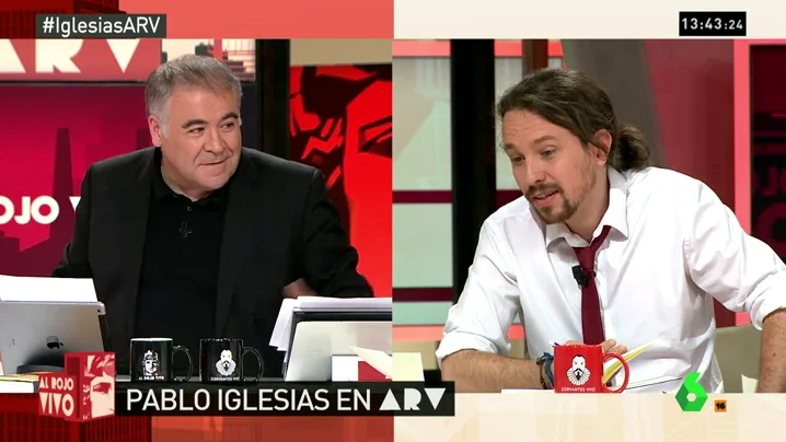 Frame 17.228202 de: Pablo Iglesias ironiza sobre las críticas de Ciudadanos a la ausencia de aire acondicionado en el debate: "Fue brutal"