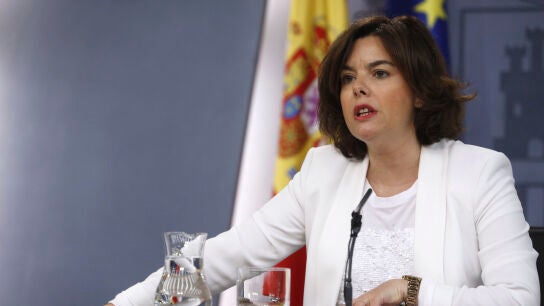 La vicepresidenta del Gobierno, S&aacute;enz de Santamar&iacute;a