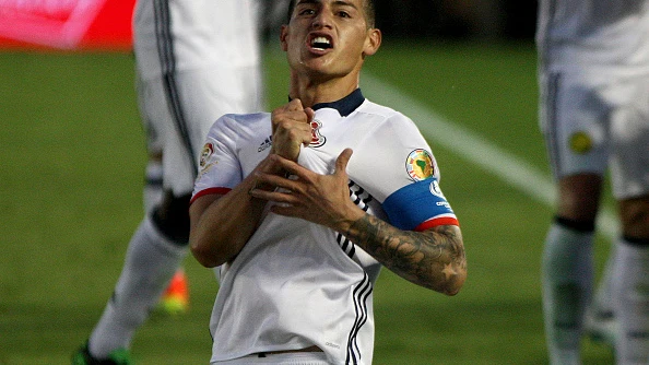 James Rodríguez con su selección 