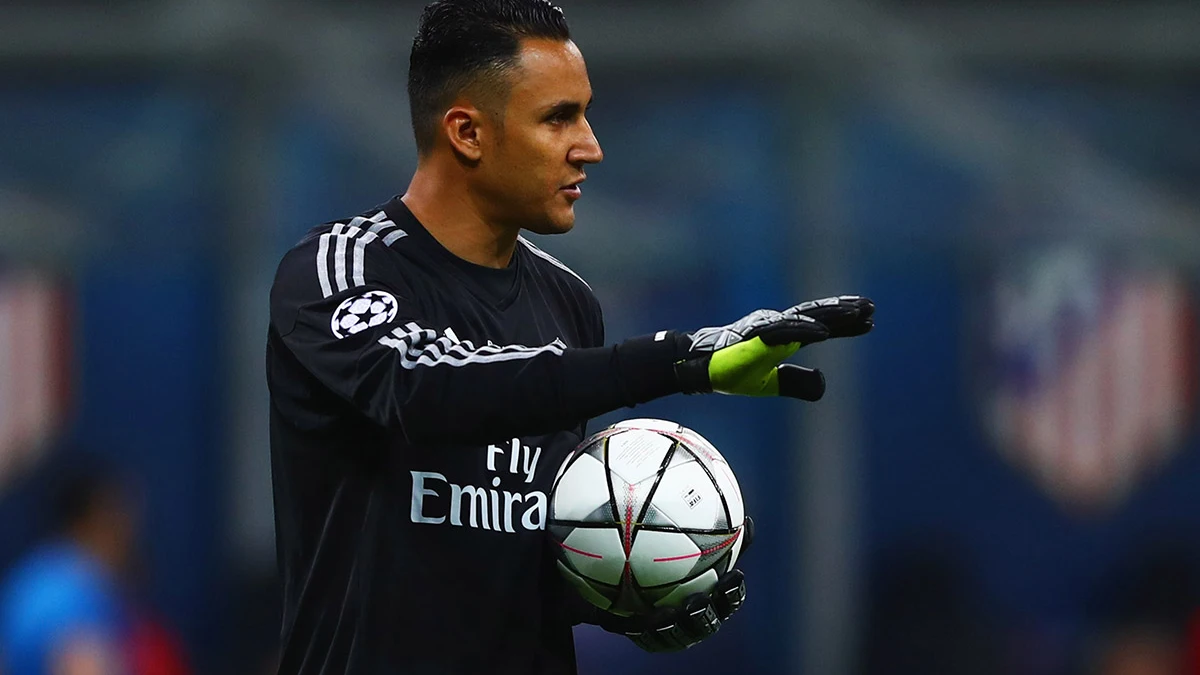 Keylor Navas durante la final de Champions con el Real Madrid