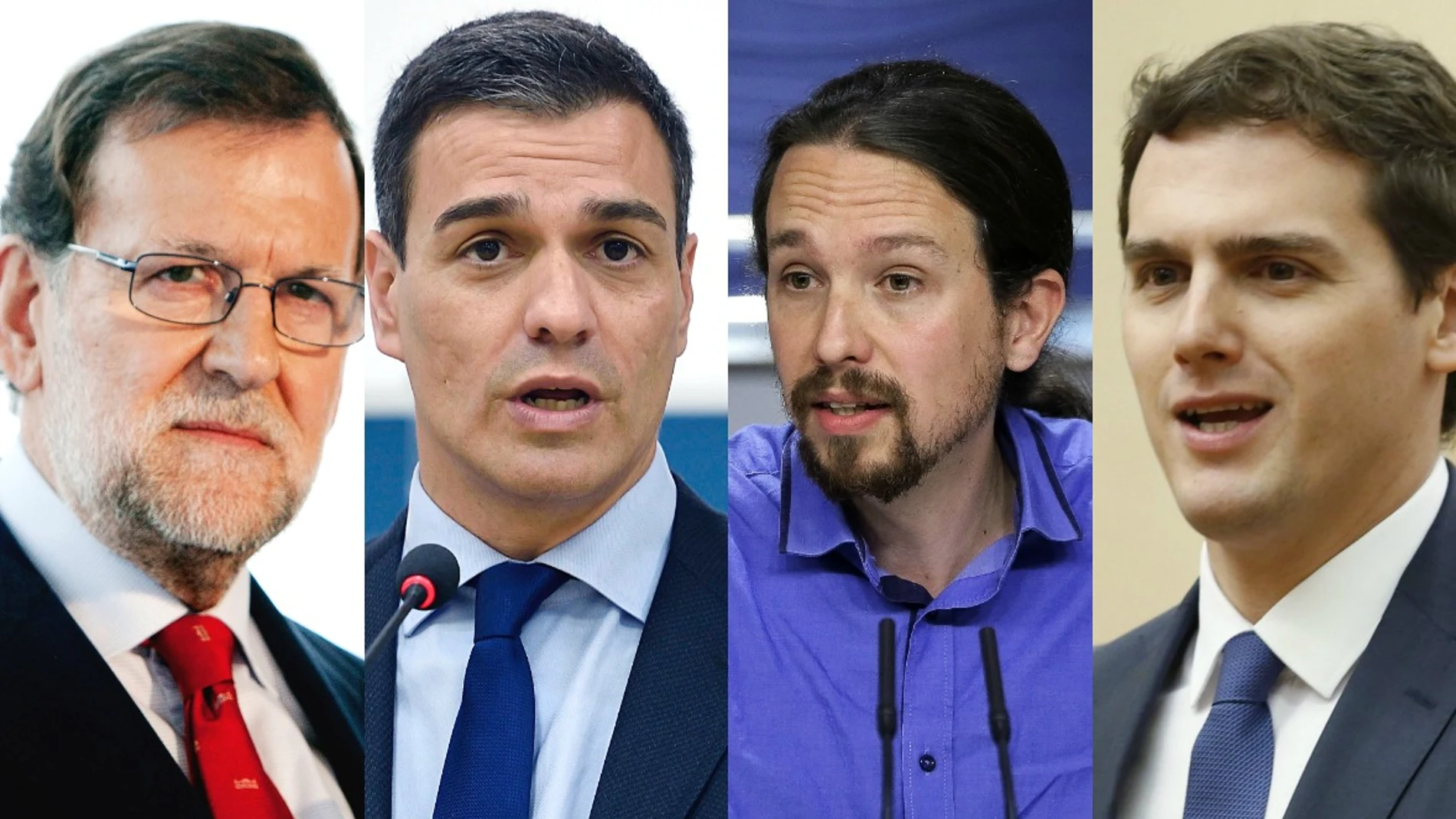 Rajoy, Sánchez, Iglesias y Rivera