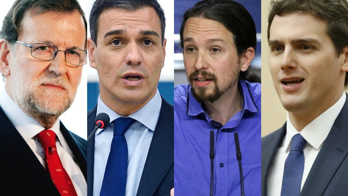 Rajoy, Sánchez, Iglesias y Rivera