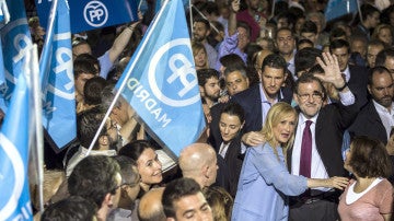 Mariano Rajoy, en el inicio de campaña del PP