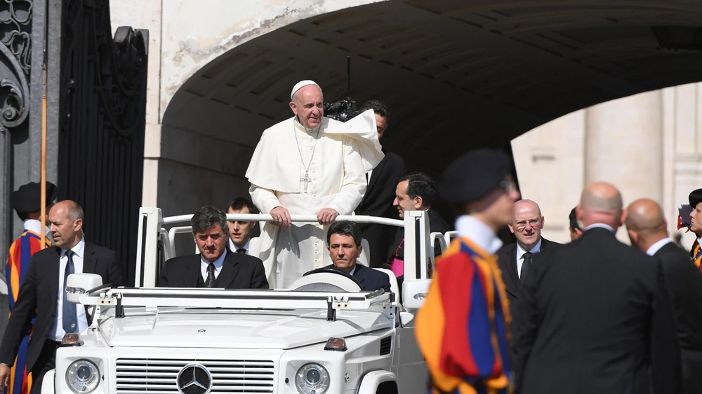 Imagen de archivo del papa Francisco Imagen de archivo del papa Francisco