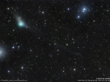 El cometa C/2013 X1 PanSTARRS fotografiado el pasado 18 de mayo El cometa C/2013 X1 PanSTARRS fotografiado el pasado 18 de mayo