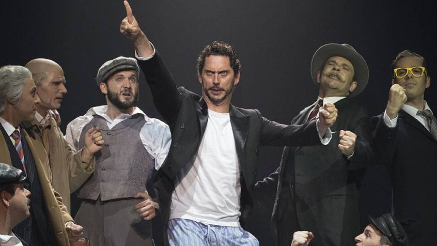 Paco Le&oacute;n durante la representaci&oacute;n de su obra '&iexcl;C&oacute;mo est&aacute; Madriz!'