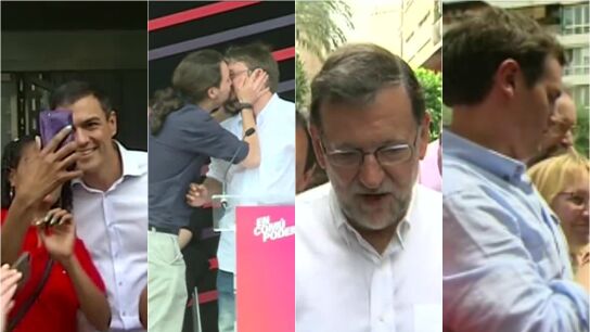 Los principales candidatos a la presidencia en campa&ntilde;a