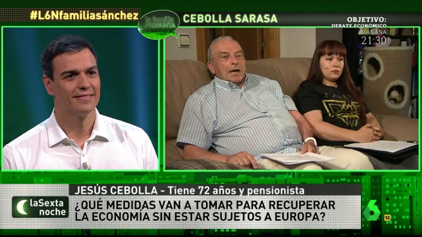 Jes&uacute;s cebolla pregunta a Pedro S&aacute;nchez