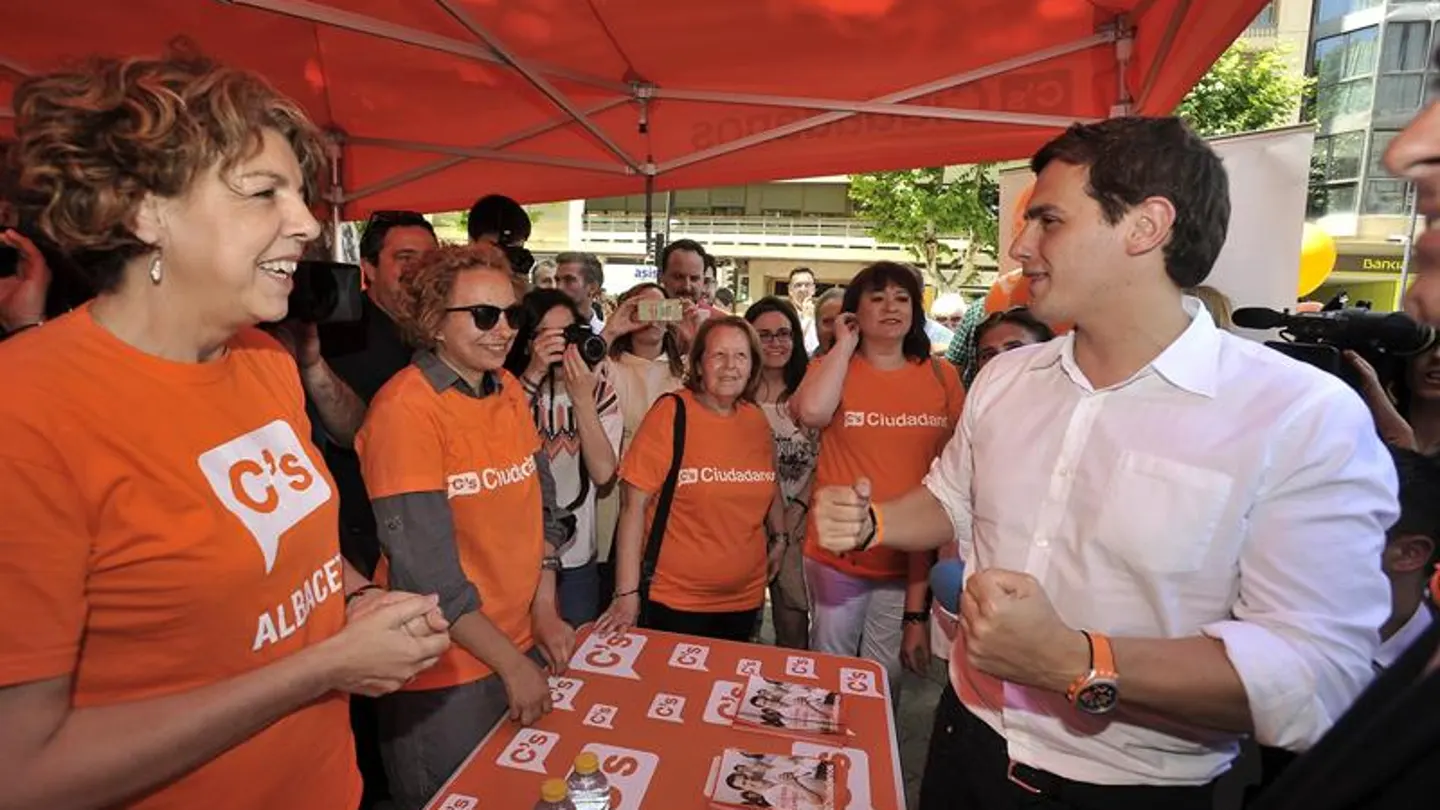 Abert Rivera en un acto de su partido en Albacete. Abert Rivera en un acto de su partido en Albacete.
