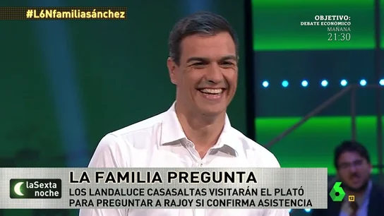 Pedro Sánchez en 'la familia pregunta' Pedro Sánchez en 'la familia pregunta'