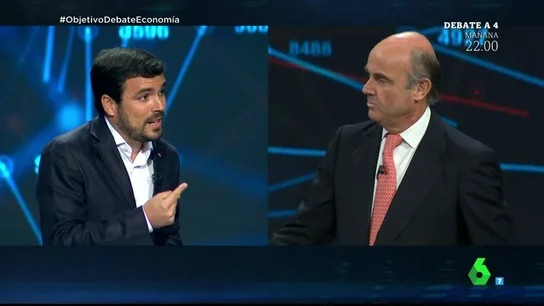 Alberto Garzón y Luis de Guindos Alberto Garzón y Luis de Guindos