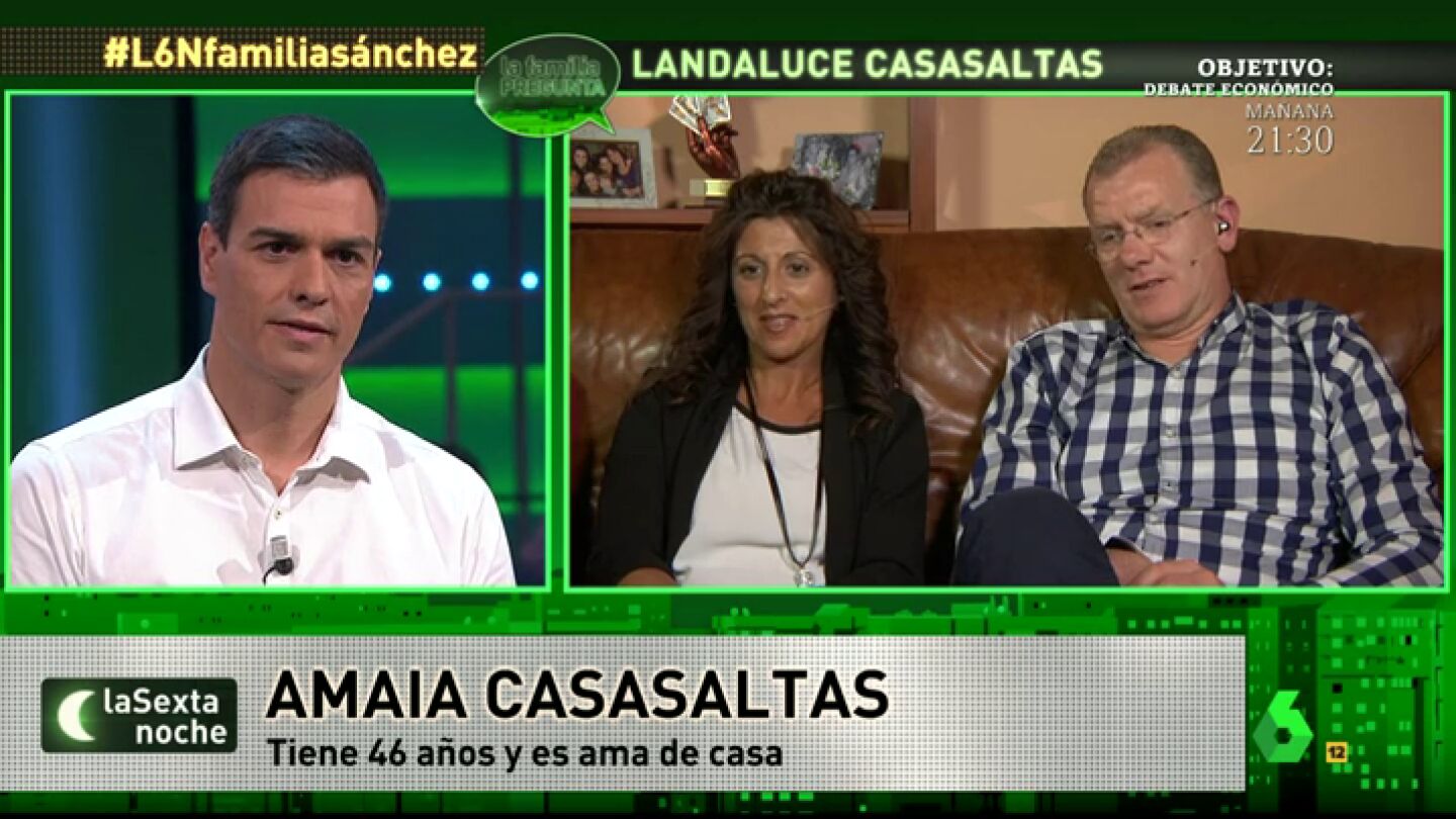 Amaia pregunta a S&aacute;nchez
